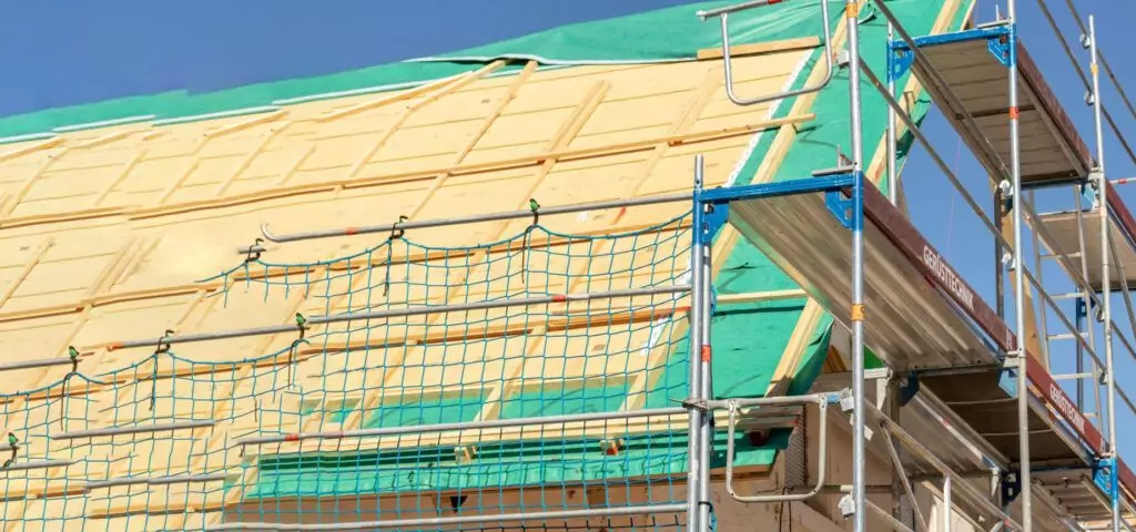 Erneuerung der Dachdeckung eines Einfamilienhauses